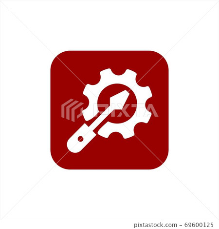 colorful gear illustration and setting vector 69600125