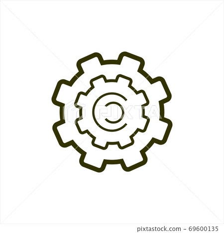 gear and settings vector icon 69600135