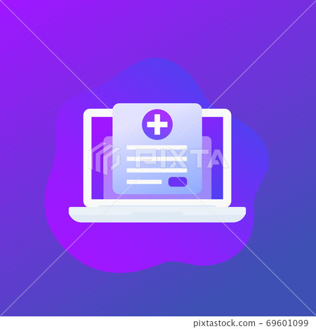 medical history icon, online medical assistance medical history icon, online medical assistance 69601099