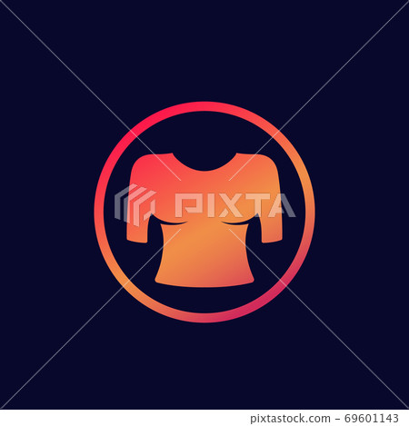 Blouse icon with gradient, vector 69601143
