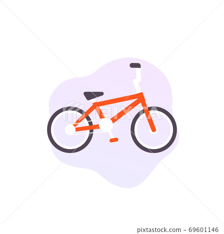 bmx bike vector icon on white bmx bike vector icon on white 69601146