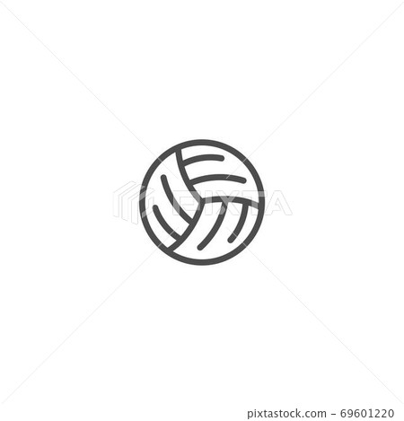 Volley Ball icon logo vector Volley Ball icon logo vector 69601220