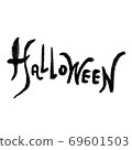 Halloween, halloween, calligraphy writing 69601503