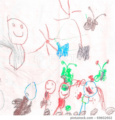 Graphic Kids Drawing 69602602