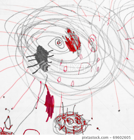 Graphic Kids Drawing 69602605