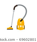 Vacuum Cleaner. Housekeeping cleaning equipment vector illustration. 69602801