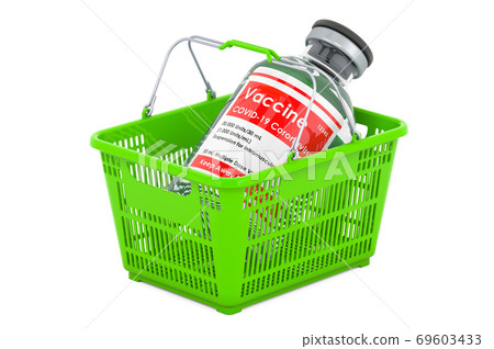 Vaccine Ordering and Shopping, 3D rendering 69603433