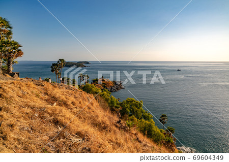 Laem promthep cape,beautiful scenery andaman sea in summer season,phuket thailand Beautiful travel background. 69604349
