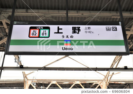 Ueno Station Station Name Mark 69606804