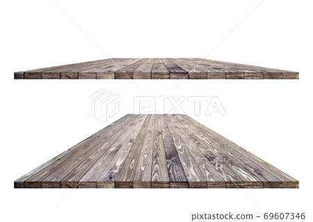 Wooden worktop surface with clipping mask Wooden worktop surface with clipping mask 69607346