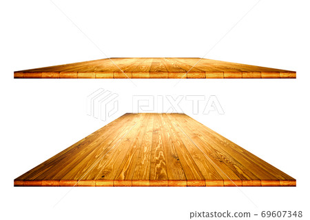 Wooden worktop surface with clipping mask Wooden worktop surface with clipping mask 69607348