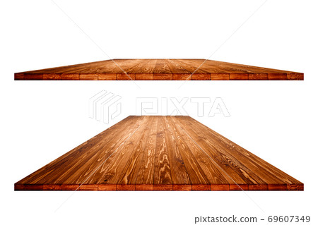 Wooden worktop surface with clipping mask Wooden worktop surface with clipping mask 69607349