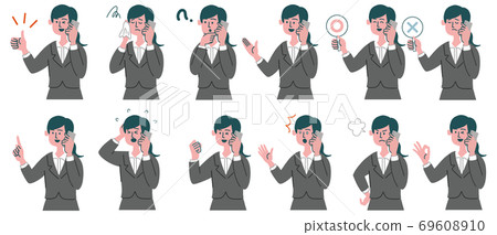 西裝女職業手機智能手機套 西裝女職業手機智能手機套 69608910