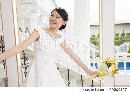 握手的新娘和新郎 握手的新娘和新郎 69609157