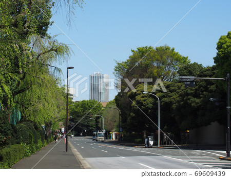 東京都道路四谷號角線神宮外苑周圍的環路狀態 東京都道路四谷號角線神宮外苑周圍的環路狀態 69609439