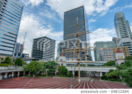 竹芝碼頭公園,東京港口城市竹芝住宅塔和百合鷗 竹芝碼頭公園,東京港口城市竹芝住宅塔和百合鷗 69612884
