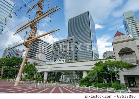 竹芝碼頭公園，東京港口城市竹芝住宅塔和百合鷗 69612886
