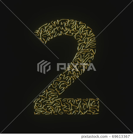 High resolution number two 2 symbol made of...-插圖素材 [69613367] - PIXTA圖庫