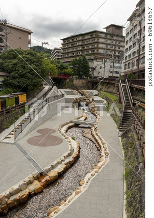 Arima River flowing through the Arima Onsen town 69613657
