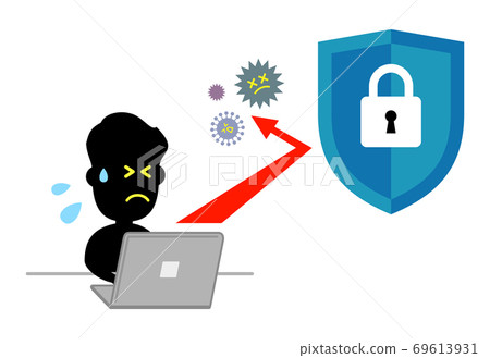 由於安全性無法入侵的插圖圖像 由於安全性無法入侵的插圖圖像 69613931
