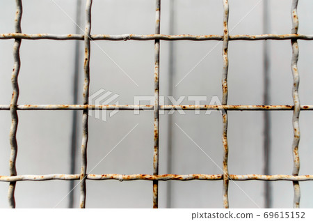 pattern old metal lattice fence 69615152