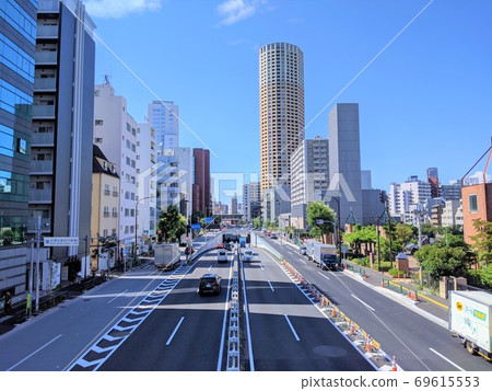 從人行天橋的中目黑站側視圖 69615553