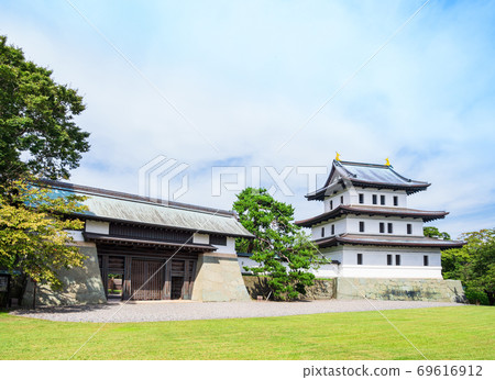 Hokkaido Matsumae Castle castle tower and Honmaru gate 69616912