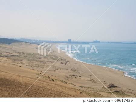 Overlooking the Sea of Japan from the Tottori Sand Dunes 69617429