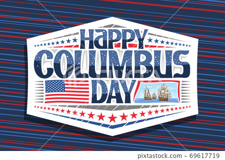 Vector logo for Columbus Day Vector logo for Columbus Day 69617719