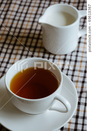 Cup of Tea and Milk for the Time of Tea Break. 69618367