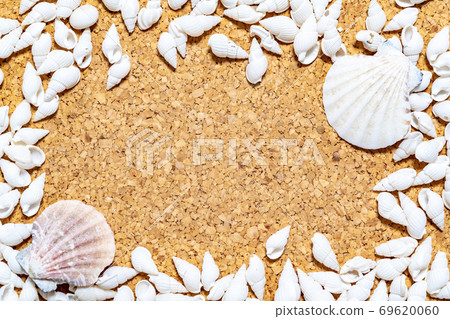 Background material Seashell frame Background material Seashell frame 69620060