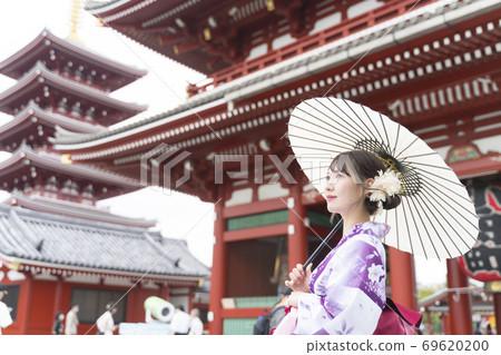 Yukata Woman Tokyo Asakusa 69620200