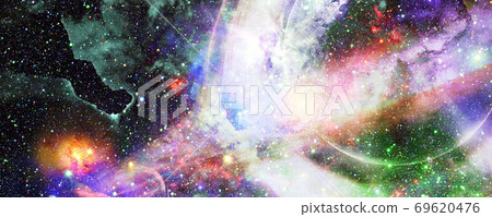 Supermassive black hole in the universe. Elements 69620476