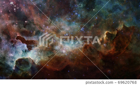 Space scene with stars and galaxies. Elements of 69620768