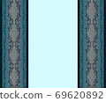 Blue and black lace, both sides type, light blue background Blue and black lace, both sides type, light blue background 69620892