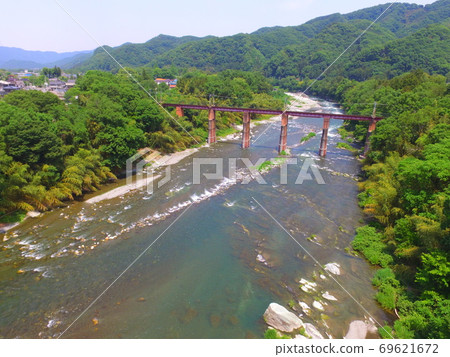 Arakawa橋 - 無人機的鳥瞰圖(長崎,長崎町,秩父郡,埼玉縣,下野野,明野町) Arakawa橋 - 無人機的鳥瞰圖(長崎,長崎町,秩父郡,埼玉縣,下野野,明野町) 69621672