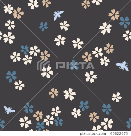 Vector botanical seamless pattern - Stock Illustration [69622973] - PIXTA