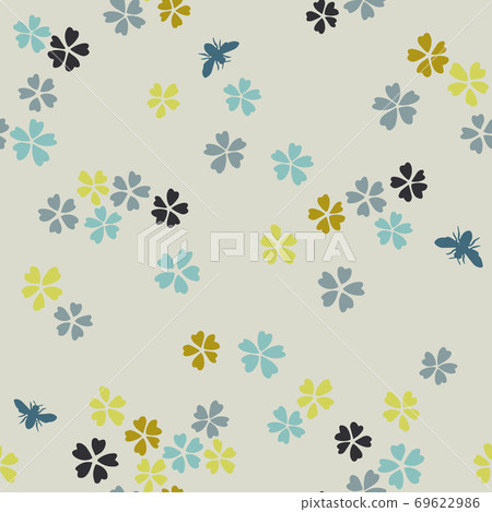Vector botanical seamless pattern - Stock Illustration [69622986] - PIXTA