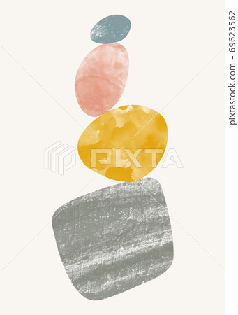 Abstract background with geometric balance shapes Vector Image