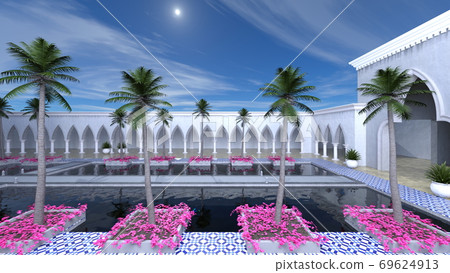 Palace with pool 69624913