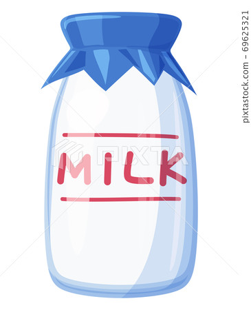 Milk bottle illustration 69625321