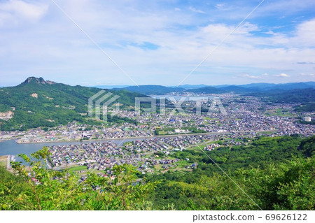 View toward Sanuki City from the observation deck of Yashima, Takamatsu City, Kagawa Prefecture View toward Sanuki City from the observation deck of Yashima, Takamatsu City, Kagawa Prefecture 69626122