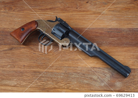old west era .44 smith and wesson single action revolver gun old west era .44 smith and wesson single action revolver gun 69629413