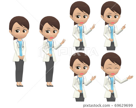 [Countdown] Black Female Doctor Ponytail 69629699