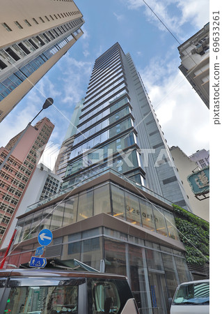 14 Sept 2020, a Modern city skyscrapers at sheung wan 14 Sept 2020, a Modern city skyscrapers at sheung wan 69633261
