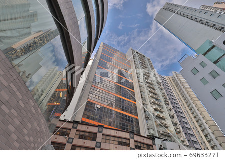 14 Sept 2020, a Modern city skyscrapers at sheung wan 69633271
