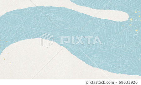 Japanese style background of flowing water-there are multiple variations 69633926