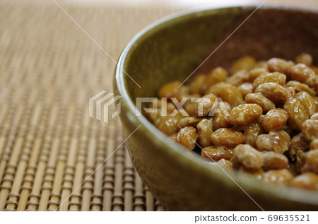 Japanese-style tableware and natto Japanese-style tableware and natto 69635521