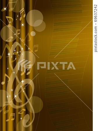 Luxurious gold curtains (corn sart, Christmas) 69637242