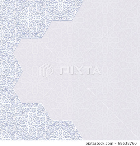 Background with traditional floral ornament. Vector illustration. Background with traditional floral ornament. Vector illustration. 69638760